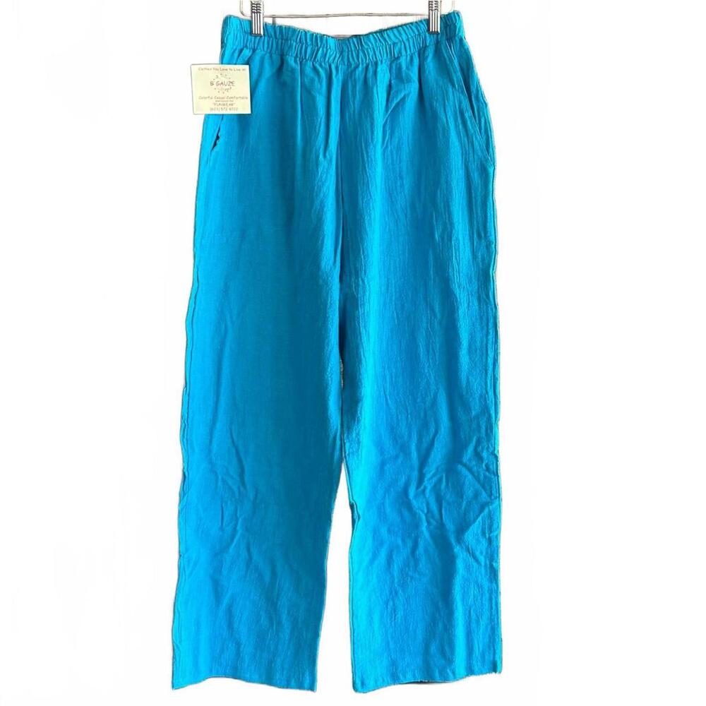 NWT B'Gauze Women's Blue or Green Sz L/XL Pants Elastic Waist